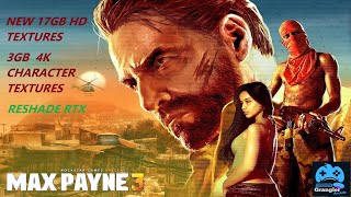 Max Payne 3 New 17GB Hd Textures 3.5G GB 4K Character Textures 4K Rtx (Direct Play)