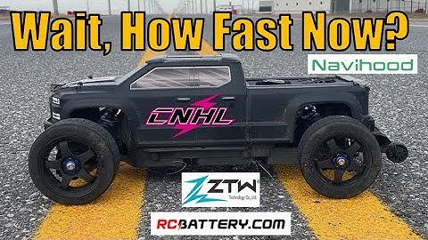 Arrma Big Rock 80+ mph With $65 in Mods! 4s On Road Ripper. ZTW ESC, CNHL and Liperior LIPOs