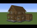 Minecraft - How to build a spruce wooden house