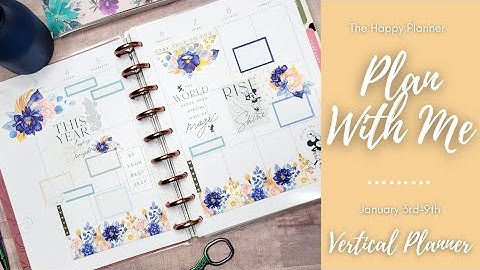 Plan With Me | January 3rd-9th 2022 | Classic Happy Planner | Vertical | The Happy Planner | MAMBI