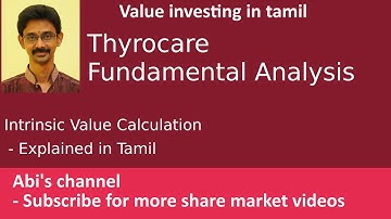 Thyrocare Fundamental Analysis | Intrinsic value calculation| Explained in Tamil