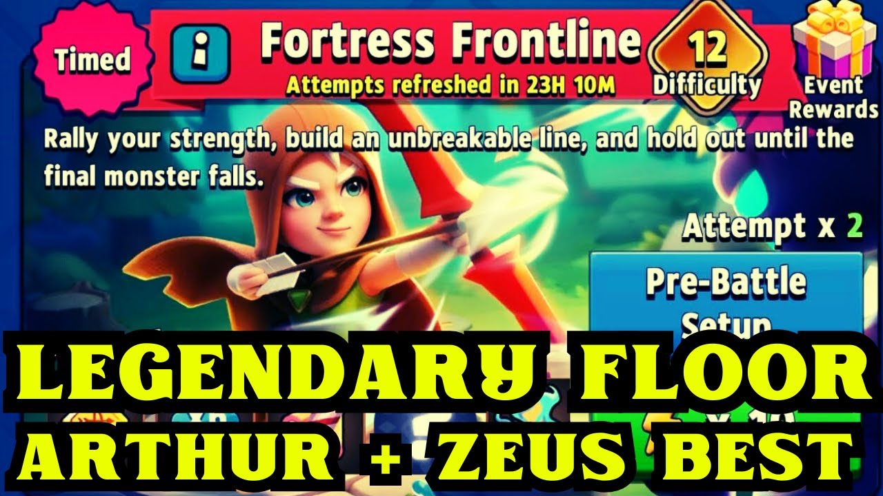 ARCHERO: LVL #12 LEGENDARY FLOOR FORTRESS FRONTLINE THE EASY WAY TO PASS! TOP TIPS!