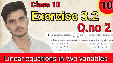 Exercise 3.2  Q.no 2   chapter 3 |Class 10  maths NCERT solutions by chapra study point #NCERT