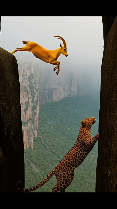 Life Leopard🙏Goat Ep129 #shortsvideo #goat #leopardadventure #viralvideo #goatclimbing #leopard​🚀🐾