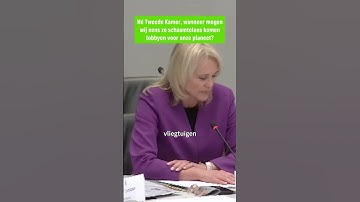 Schaamteloos KLM in de Tweede Kamer