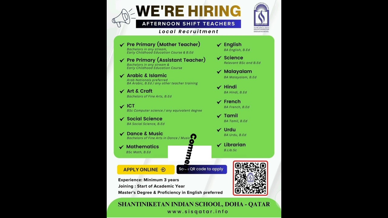 SHANTINIKETAN INDIAN SCHOOL,  - QATAR