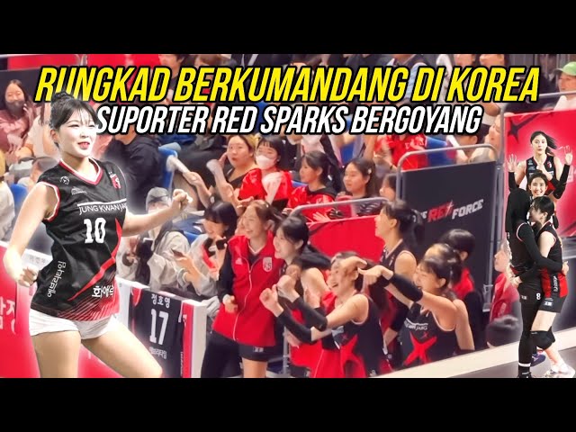 POWER!! Megatron Indonesia Bikin Heboh Suporter Red Sparks Saat Lagu Rungkad Diputar Dalam Stadion class=