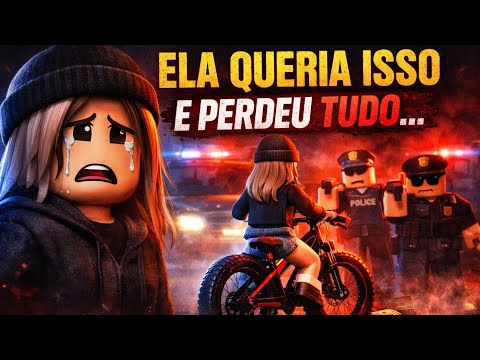 Ela Fez Coisas Erradas Pra Conseguir a Bicicleta… E Se Arrependeu(história de roblox)