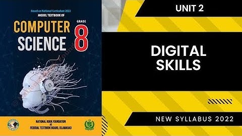 Class 8 Computer Science Chapter 2 Digital skills Answers | Federal Board Annual Examination
