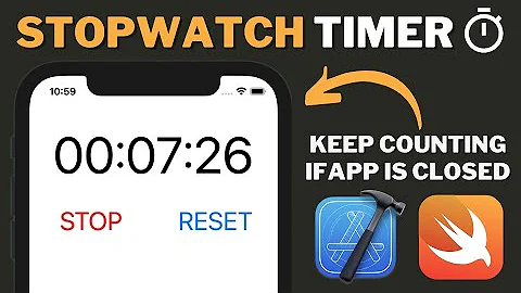 Background Timer Swift Xcode Tutorial - Stop Watch App