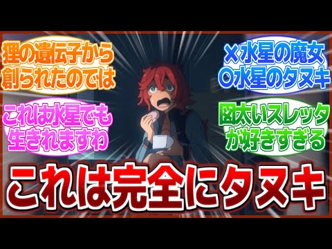 【水星の魔女】民家で盗み食いしてたら見つかったタヌキがこちらw【2ch/反応】