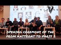 Opening ceremony of the from kattegat to paris 2 with the cast of vikings in paris