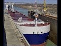 Ship ALGOMA SAULT First Voyage on the Welland Canal (at Lock 3)