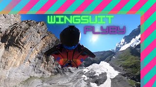 First Wingsuit Flyby R1 - Colorful Language Warning