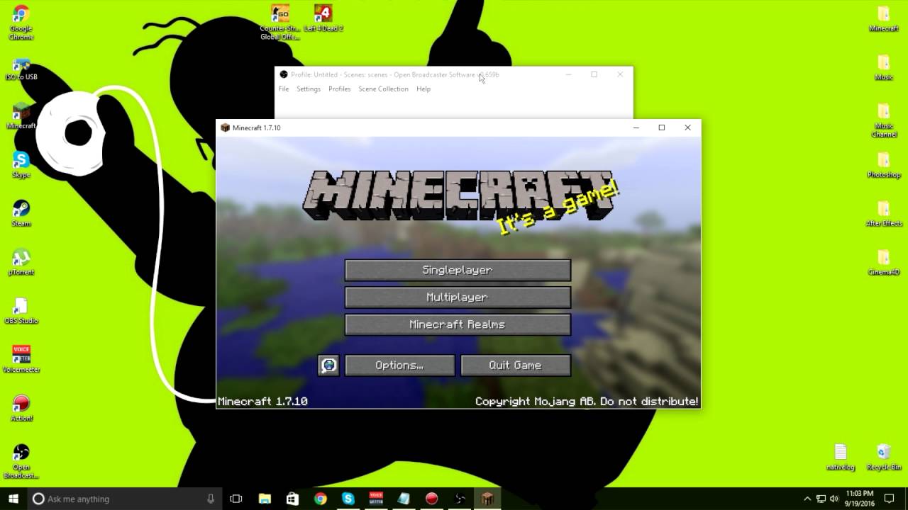Obs Crashes Minecraft When I Try To Record Stream Windows 10 Solution In Description Youtube