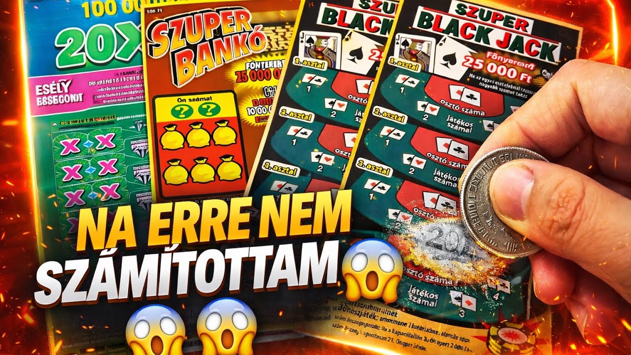 Szuper Black Jack | Szuper Bankó | 20x sorjegyek kaparása! Erre nem számítottam 😱
