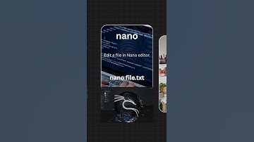 Linux nano Command (Edit Files in Linux Terminal) #Shorts
