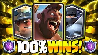 7000+ ULTIMATE CHAMPION MEGA KNIGHT & HOG & MINER DECK!! 100% WINS! - Clash Royale