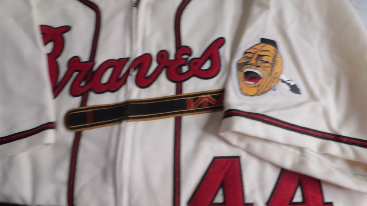 Authentic Jersey Milwaukee Braves 1957 Hank Aaron (REVIEW) 