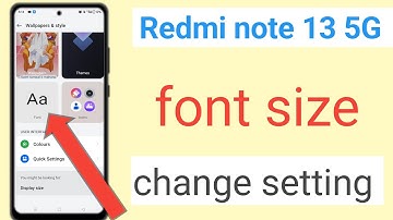 Redmi Note 13 5g font size setting how to Redmi font size change setting #technicalpankaj
