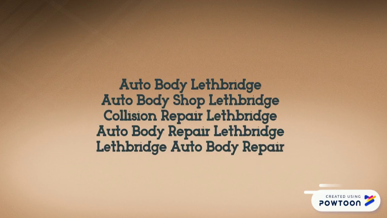 Auto Body Shop Lethbridge YouTube