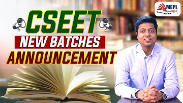 📣 CSEET New Batches Announcement - Best CS Coaching | Mohit Agarwal