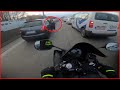 BIKER RAGE DUE TO NEAR MISS | CLOSE CALLS & MOTORCYCLE CRASHES  #15