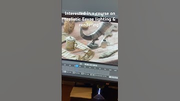 Eevee DOF and realistic lighting demo #b3d #blender3d