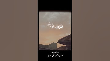 تلاوة خاشعة الشيخ محمود الحصري#سورة القصص اية [٨٣] #قرآن كريم
