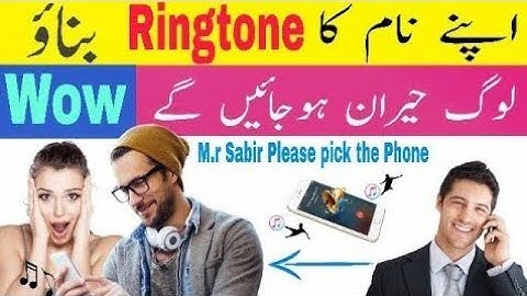 How To Make Ringtone With Your Name Online Free | Urdu/Hindi | Abid Tuber