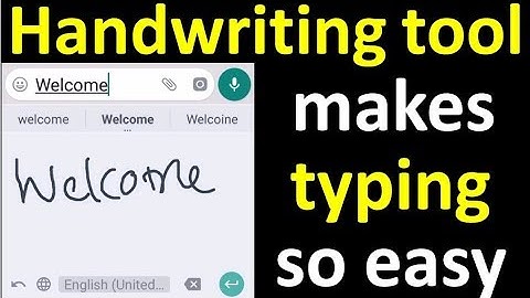 Use your handwriting for messaging without typing using Google handwriting tool on android
