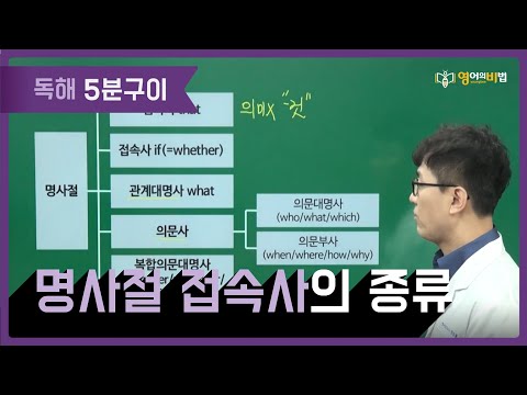명사절 접속사의 종류 (0594)
