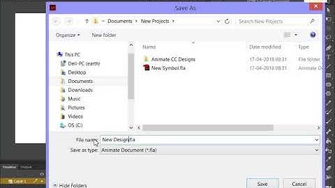 Saving A file | Animate CC | Grade 6 | Periwinkle