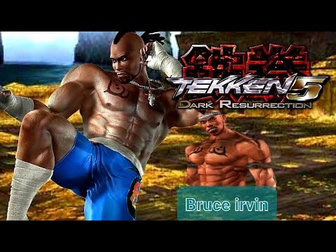 Tekken 5 Dark Resurrection - BRUCE IRVIN Story Battle Mod - PPSSPP Android Game play
