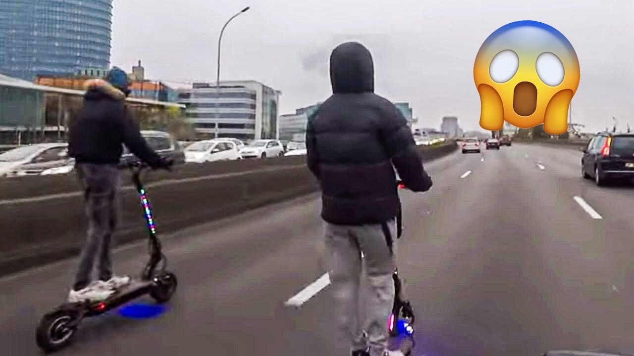 A 80km/h en trottinette, ils n'ont peur de rien 