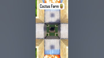 🌵 Best Cactus Farm Design Minecraft #shorts