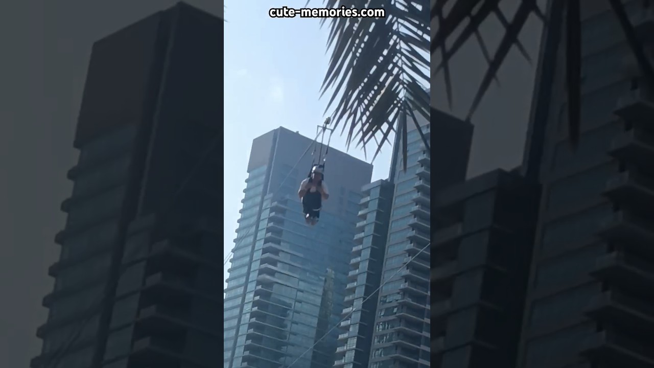 XDubai  🇦🇪 enjoying ride above marina walk.