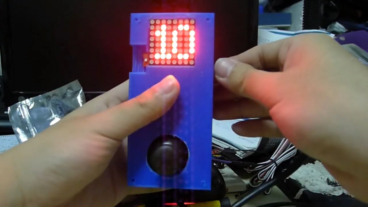 Arduino LED Matrix Snake Game with 3D Printed Case - YouTube