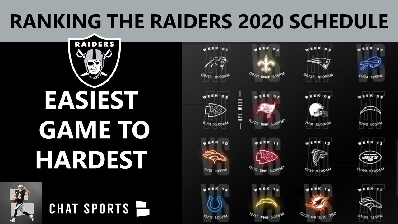 Opponents revealed: Which teams the Las Vegas Raiders will play ...