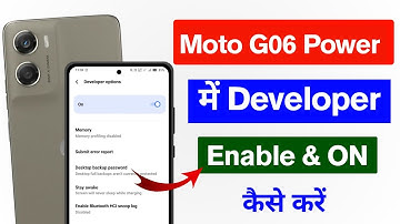 Moto g06 power me developer options kaise laye | how to enable developer options in moto g06 power 
