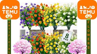 TEMU ARTIFICIAL FLOWERS REVIEW.