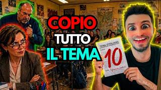 IO a 14 Anni Che COPIO IL TEMA IN CLASSE Di Italiano | PRESO DA INTERNET
