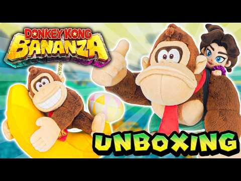 Sanei Donkey Kong Bananza Plush Set Unboxing & Review!