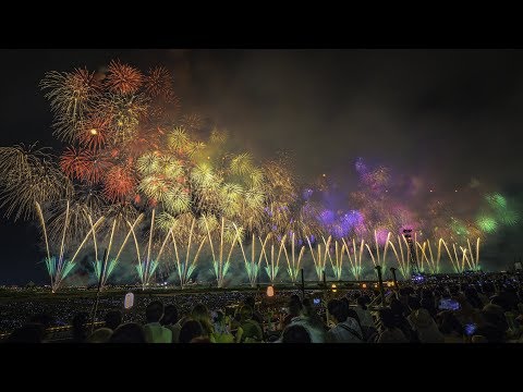 [ 4K 桟敷席] 長岡花火大会 2018 復興祈願花火 フェニックス - Nagaoka Fireworks Festival 2018 Phoenix - 2018.08.02