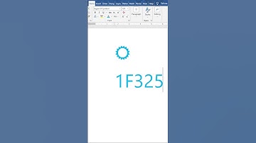 Weather symbols in Word #shorts #msword #computer