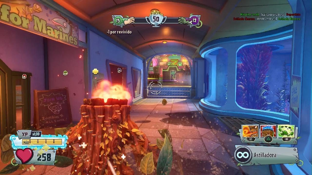 Jugando con Plantorcha y Aerocabra 3000 - Plants vs Zombies GW2 - Derrota por equipos