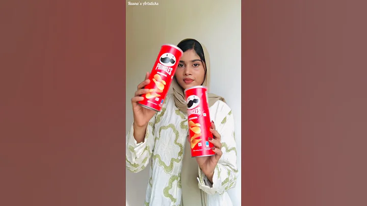 Pringles box reuse idea | DIY beautiful flower vase | best out of waste #shorts #diy #craft