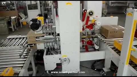 Semi automatic H type carton box edge sealing machine cross tape box sealer equipment