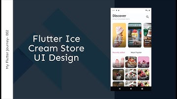 Flutter Ice Cream Shop UI Design | My Flutter Journey- 002