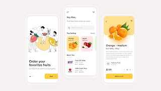 🍎Fruit Shop UI ⁕ Flutter Tutorial screenshot 1